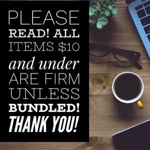 Firm on items under $10